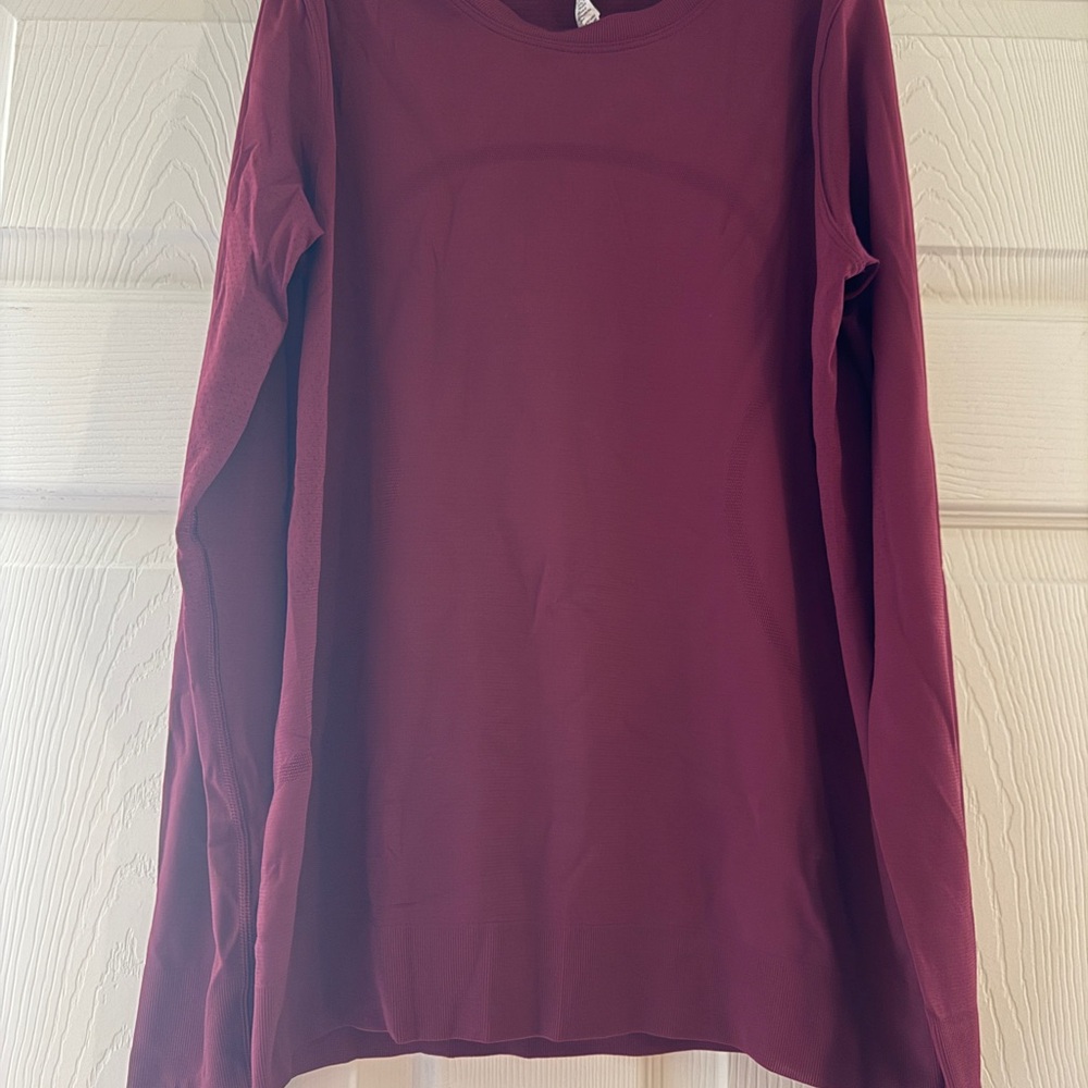 Lululemon Athletica Long Sleeve Top - Deep Burgundy